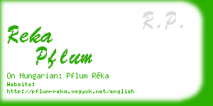 reka pflum business card